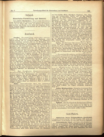 Verordnungs-Blatt für Eisenbahnen und Schiffahrt: Veröffentlichungen in Tarif- und Transport-Angelegenheiten 19050119 Seite: 11