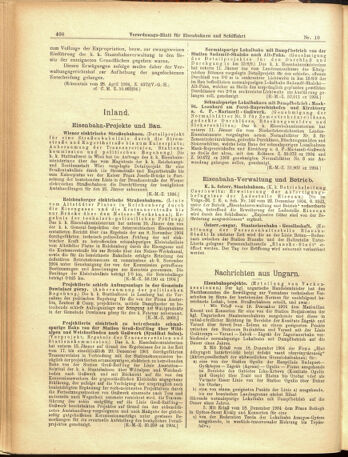 Verordnungs-Blatt für Eisenbahnen und Schiffahrt: Veröffentlichungen in Tarif- und Transport-Angelegenheiten 19050126 Seite: 4