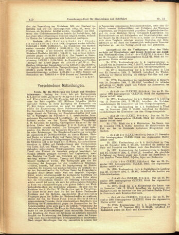 Verordnungs-Blatt für Eisenbahnen und Schiffahrt: Veröffentlichungen in Tarif- und Transport-Angelegenheiten 19050126 Seite: 6