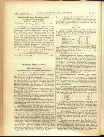 Verordnungs-Blatt für Eisenbahnen und Schiffahrt: Veröffentlichungen in Tarif- und Transport-Angelegenheiten 19050131 Seite: 10