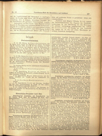 Verordnungs-Blatt für Eisenbahnen und Schiffahrt: Veröffentlichungen in Tarif- und Transport-Angelegenheiten 19050131 Seite: 7