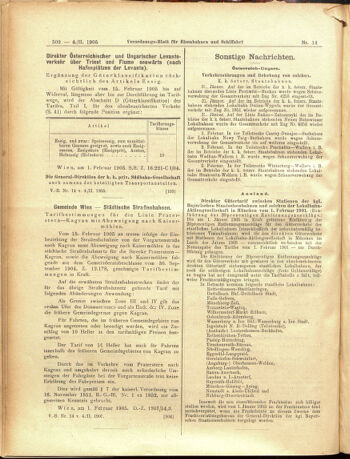 Verordnungs-Blatt für Eisenbahnen und Schiffahrt: Veröffentlichungen in Tarif- und Transport-Angelegenheiten 19050204 Seite: 6