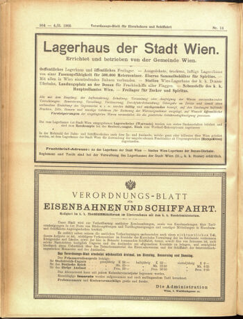 Verordnungs-Blatt für Eisenbahnen und Schiffahrt: Veröffentlichungen in Tarif- und Transport-Angelegenheiten 19050204 Seite: 8