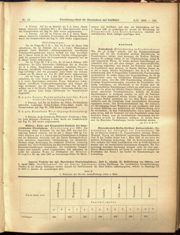 Verordnungs-Blatt für Eisenbahnen und Schiffahrt: Veröffentlichungen in Tarif- und Transport-Angelegenheiten 19050209 Seite: 7