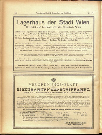 Verordnungs-Blatt für Eisenbahnen und Schiffahrt: Veröffentlichungen in Tarif- und Transport-Angelegenheiten 19050211 Seite: 8