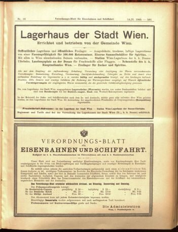 Verordnungs-Blatt für Eisenbahnen und Schiffahrt: Veröffentlichungen in Tarif- und Transport-Angelegenheiten 19050214 Seite: 27