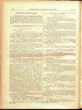 Verordnungs-Blatt für Eisenbahnen und Schiffahrt: Veröffentlichungen in Tarif- und Transport-Angelegenheiten 19050218 Seite: 8