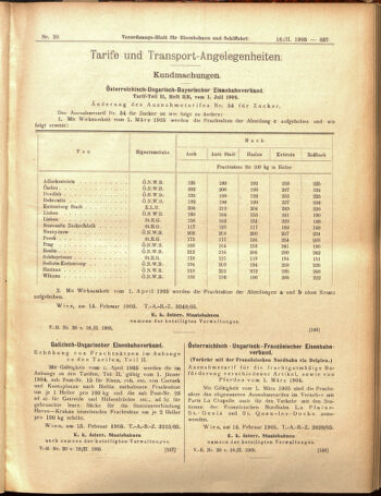 Verordnungs-Blatt für Eisenbahnen und Schiffahrt: Veröffentlichungen in Tarif- und Transport-Angelegenheiten 19050218 Seite: 9