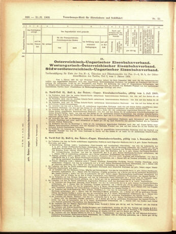 Verordnungs-Blatt für Eisenbahnen und Schiffahrt: Veröffentlichungen in Tarif- und Transport-Angelegenheiten 19050221 Seite: 12