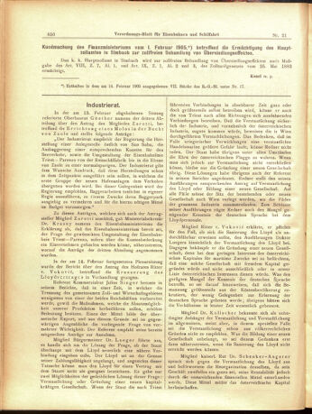 Verordnungs-Blatt für Eisenbahnen und Schiffahrt: Veröffentlichungen in Tarif- und Transport-Angelegenheiten 19050221 Seite: 2