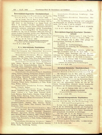 Verordnungs-Blatt für Eisenbahnen und Schiffahrt: Veröffentlichungen in Tarif- und Transport-Angelegenheiten 19050221 Seite: 6