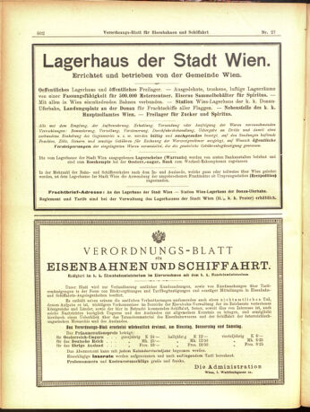 Verordnungs-Blatt für Eisenbahnen und Schiffahrt: Veröffentlichungen in Tarif- und Transport-Angelegenheiten 19050307 Seite: 6