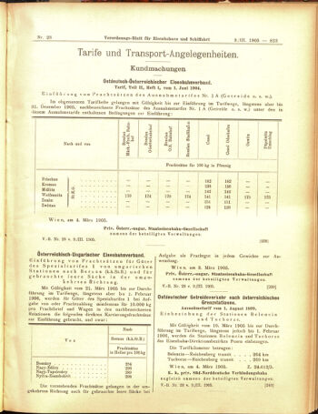 Verordnungs-Blatt für Eisenbahnen und Schiffahrt: Veröffentlichungen in Tarif- und Transport-Angelegenheiten 19050309 Seite: 7