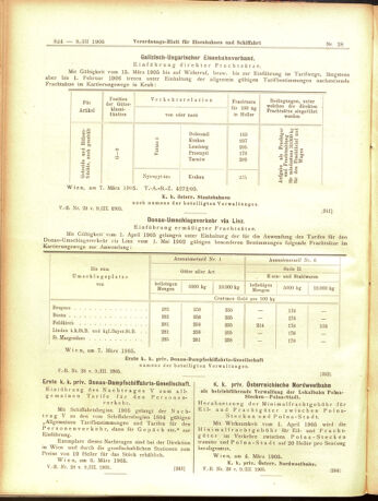 Verordnungs-Blatt für Eisenbahnen und Schiffahrt: Veröffentlichungen in Tarif- und Transport-Angelegenheiten 19050309 Seite: 8