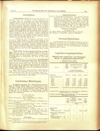 Verordnungs-Blatt für Eisenbahnen und Schiffahrt: Veröffentlichungen in Tarif- und Transport-Angelegenheiten 19050316 Seite: 11