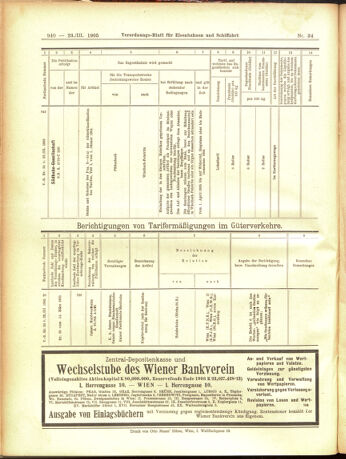 Verordnungs-Blatt für Eisenbahnen und Schiffahrt: Veröffentlichungen in Tarif- und Transport-Angelegenheiten 19050323 Seite: 16