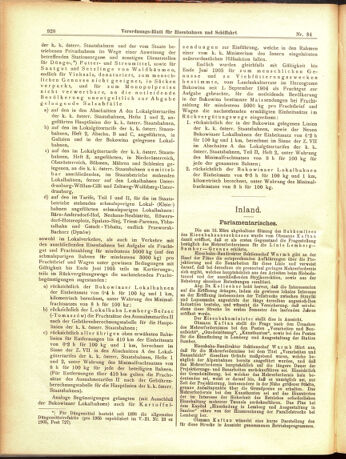 Verordnungs-Blatt für Eisenbahnen und Schiffahrt: Veröffentlichungen in Tarif- und Transport-Angelegenheiten 19050323 Seite: 4