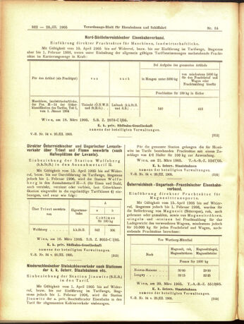 Verordnungs-Blatt für Eisenbahnen und Schiffahrt: Veröffentlichungen in Tarif- und Transport-Angelegenheiten 19050323 Seite: 8