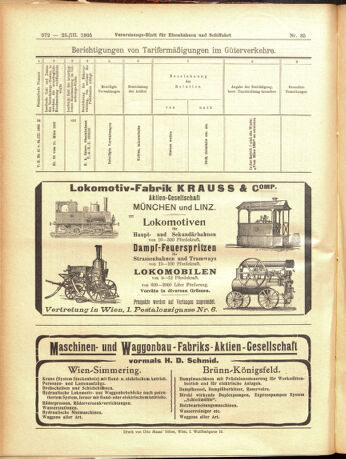 Verordnungs-Blatt für Eisenbahnen und Schiffahrt: Veröffentlichungen in Tarif- und Transport-Angelegenheiten 19050325 Seite: 32