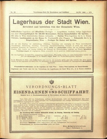 Verordnungs-Blatt für Eisenbahnen und Schiffahrt: Veröffentlichungen in Tarif- und Transport-Angelegenheiten 19050328 Seite: 7