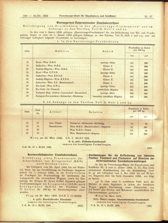 Verordnungs-Blatt für Eisenbahnen und Schiffahrt: Veröffentlichungen in Tarif- und Transport-Angelegenheiten 19050330 Seite: 12