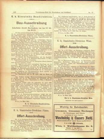 Verordnungs-Blatt für Eisenbahnen und Schiffahrt: Veröffentlichungen in Tarif- und Transport-Angelegenheiten 19050330 Seite: 8