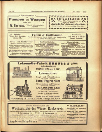 Verordnungs-Blatt für Eisenbahnen und Schiffahrt: Veröffentlichungen in Tarif- und Transport-Angelegenheiten 19050401 Seite: 23