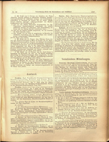 Verordnungs-Blatt für Eisenbahnen und Schiffahrt: Veröffentlichungen in Tarif- und Transport-Angelegenheiten 19050404 Seite: 5