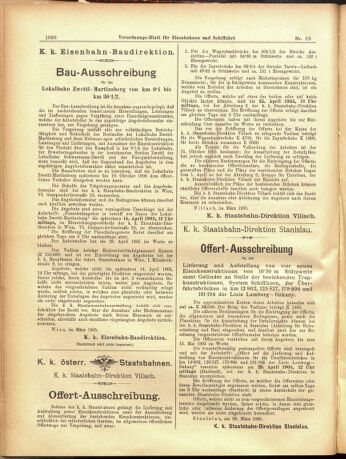 Verordnungs-Blatt für Eisenbahnen und Schiffahrt: Veröffentlichungen in Tarif- und Transport-Angelegenheiten 19050404 Seite: 6