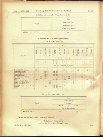 Verordnungs-Blatt für Eisenbahnen und Schiffahrt: Veröffentlichungen in Tarif- und Transport-Angelegenheiten 19050404 Seite: 8