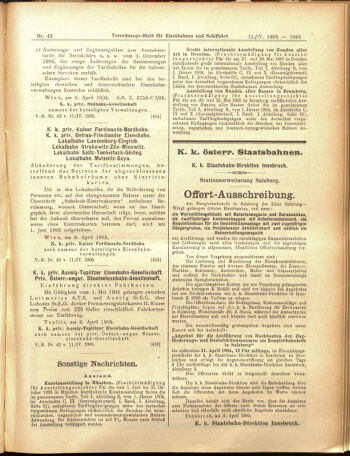 Verordnungs-Blatt für Eisenbahnen und Schiffahrt: Veröffentlichungen in Tarif- und Transport-Angelegenheiten 19050411 Seite: 19