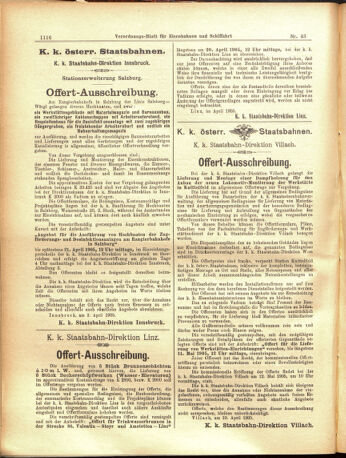 Verordnungs-Blatt für Eisenbahnen und Schiffahrt: Veröffentlichungen in Tarif- und Transport-Angelegenheiten 19050413 Seite: 12