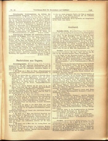 Verordnungs-Blatt für Eisenbahnen und Schiffahrt: Veröffentlichungen in Tarif- und Transport-Angelegenheiten 19050418 Seite: 3