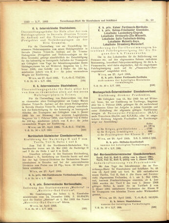 Verordnungs-Blatt für Eisenbahnen und Schiffahrt: Veröffentlichungen in Tarif- und Transport-Angelegenheiten 19050502 Seite: 10