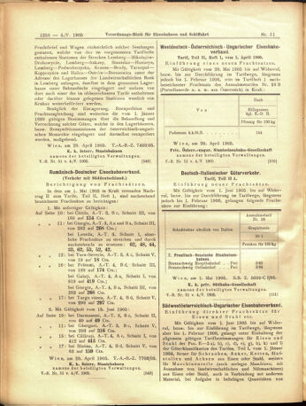 Verordnungs-Blatt für Eisenbahnen und Schiffahrt: Veröffentlichungen in Tarif- und Transport-Angelegenheiten 19050504 Seite: 10