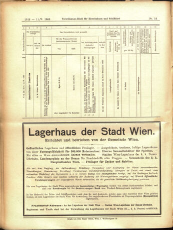 Verordnungs-Blatt für Eisenbahnen und Schiffahrt: Veröffentlichungen in Tarif- und Transport-Angelegenheiten 19050511 Seite: 16