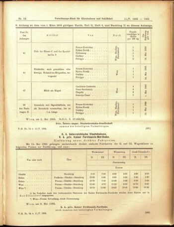 Verordnungs-Blatt für Eisenbahnen und Schiffahrt: Veröffentlichungen in Tarif- und Transport-Angelegenheiten 19050511 Seite: 9