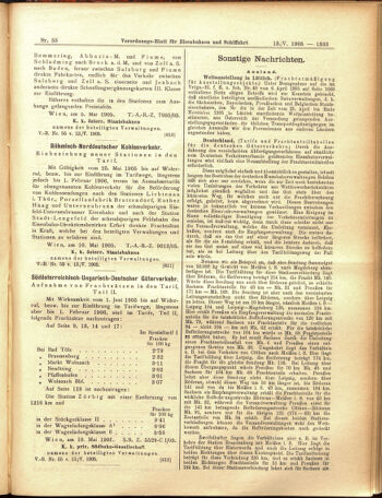 Verordnungs-Blatt für Eisenbahnen und Schiffahrt: Veröffentlichungen in Tarif- und Transport-Angelegenheiten 19050513 Seite: 21