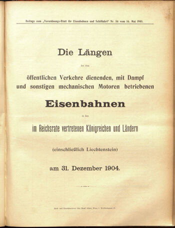 Verordnungs-Blatt für Eisenbahnen und Schiffahrt: Veröffentlichungen in Tarif- und Transport-Angelegenheiten 19050516 Seite: 29