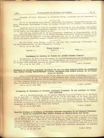 Verordnungs-Blatt für Eisenbahnen und Schiffahrt: Veröffentlichungen in Tarif- und Transport-Angelegenheiten 19050518 Seite: 2