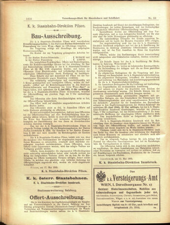 Verordnungs-Blatt für Eisenbahnen und Schiffahrt: Veröffentlichungen in Tarif- und Transport-Angelegenheiten 19050523 Seite: 4