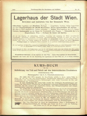 Verordnungs-Blatt für Eisenbahnen und Schiffahrt: Veröffentlichungen in Tarif- und Transport-Angelegenheiten 19050525 Seite: 6