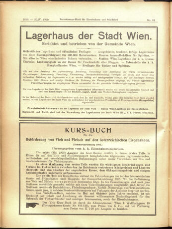 Verordnungs-Blatt für Eisenbahnen und Schiffahrt: Veröffentlichungen in Tarif- und Transport-Angelegenheiten 19050530 Seite: 12