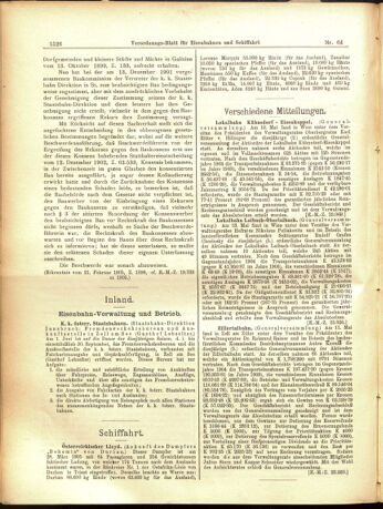 Verordnungs-Blatt für Eisenbahnen und Schiffahrt: Veröffentlichungen in Tarif- und Transport-Angelegenheiten 19050603 Seite: 10