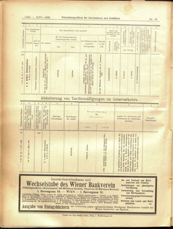 Verordnungs-Blatt für Eisenbahnen und Schiffahrt: Veröffentlichungen in Tarif- und Transport-Angelegenheiten 19050606 Seite: 12