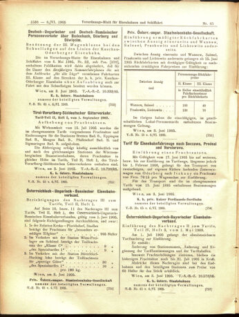 Verordnungs-Blatt für Eisenbahnen und Schiffahrt: Veröffentlichungen in Tarif- und Transport-Angelegenheiten 19050606 Seite: 6