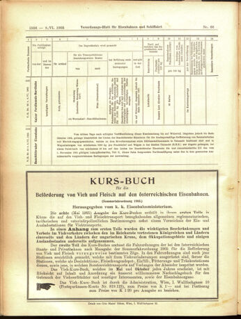 Verordnungs-Blatt für Eisenbahnen und Schiffahrt: Veröffentlichungen in Tarif- und Transport-Angelegenheiten 19050608 Seite: 12