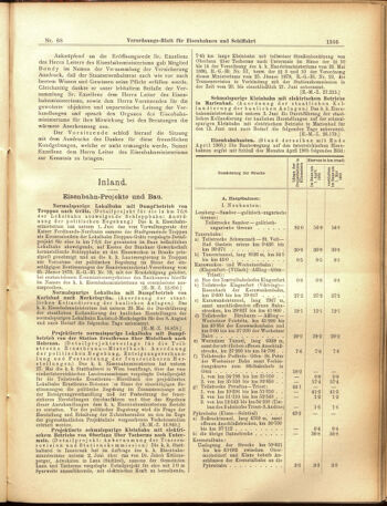 Verordnungs-Blatt für Eisenbahnen und Schiffahrt: Veröffentlichungen in Tarif- und Transport-Angelegenheiten 19050615 Seite: 11