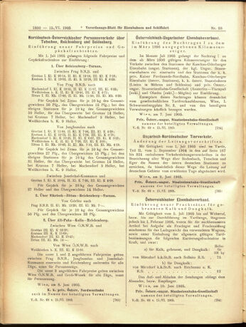 Verordnungs-Blatt für Eisenbahnen und Schiffahrt: Veröffentlichungen in Tarif- und Transport-Angelegenheiten 19050615 Seite: 16