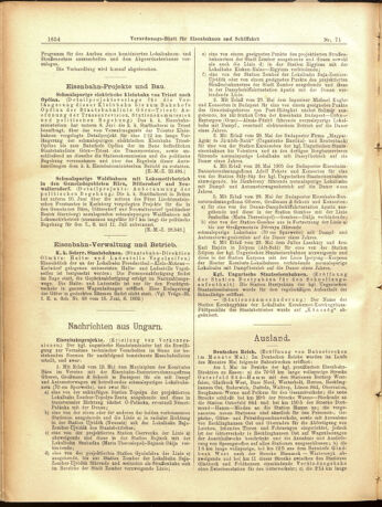 Verordnungs-Blatt für Eisenbahnen und Schiffahrt: Veröffentlichungen in Tarif- und Transport-Angelegenheiten 19050622 Seite: 6